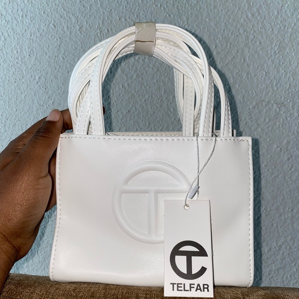 Telfar Small White Shopping